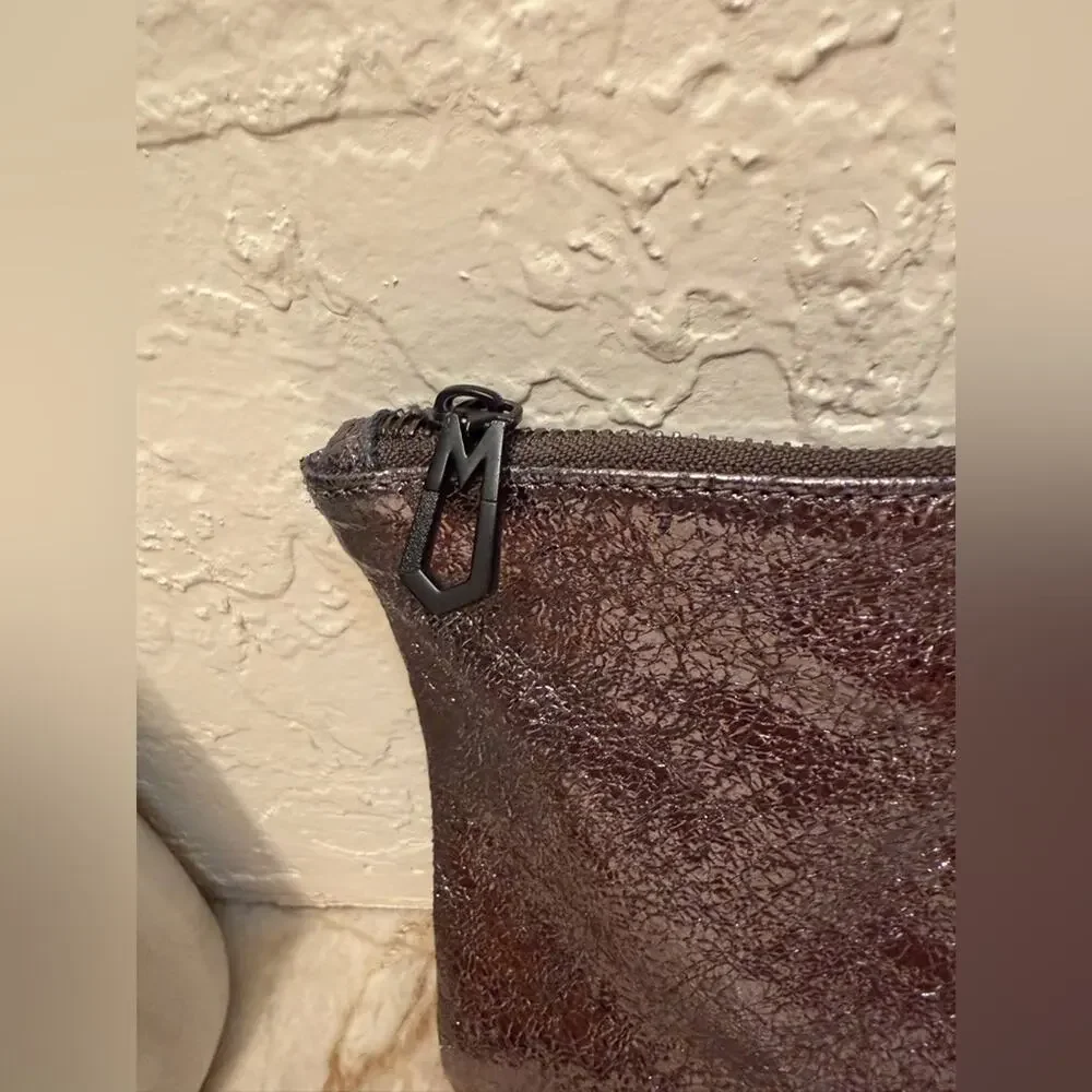 Marc Jacobs Neiman Marcus Target Collab Metallic Pewter Clutch Bag